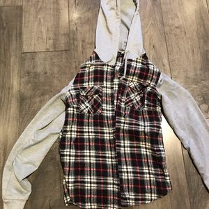 Hooded flannel